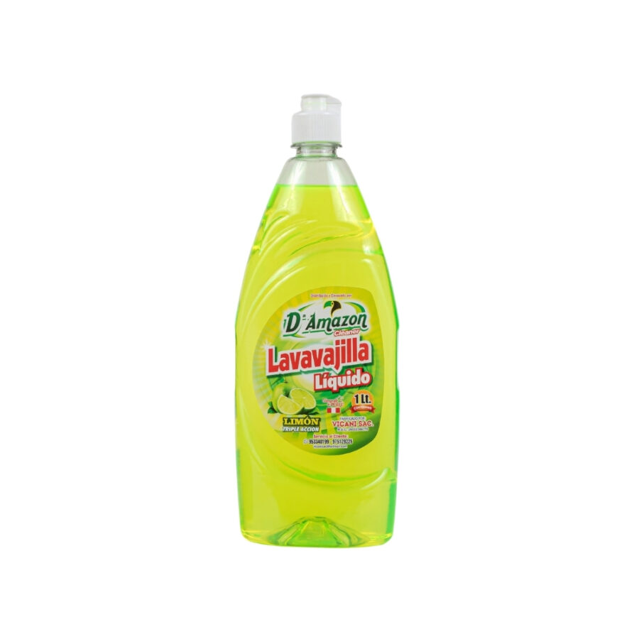 Lavavajilla líquido aroma limón 1lt