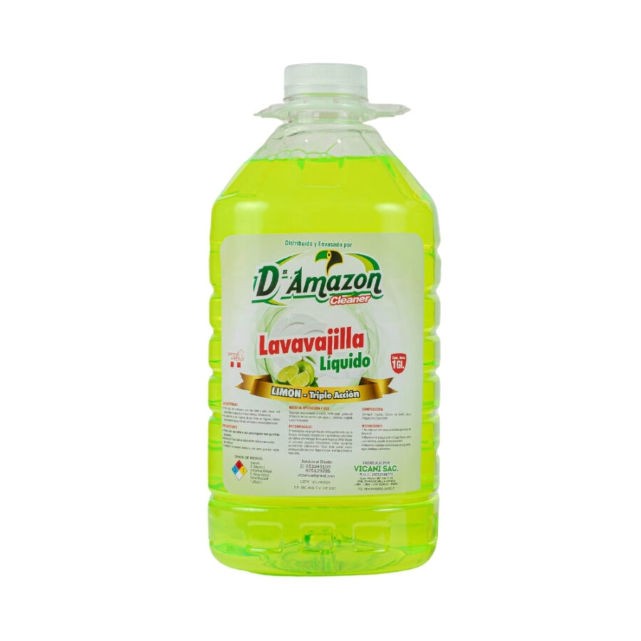 Lavavajilla líquido aroma limón 1gl