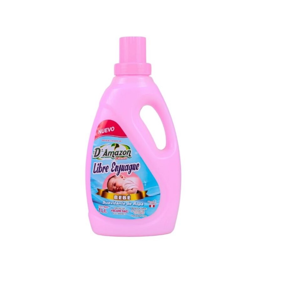Suavizante para ropa libre enjuague aroma bebe 1lt
