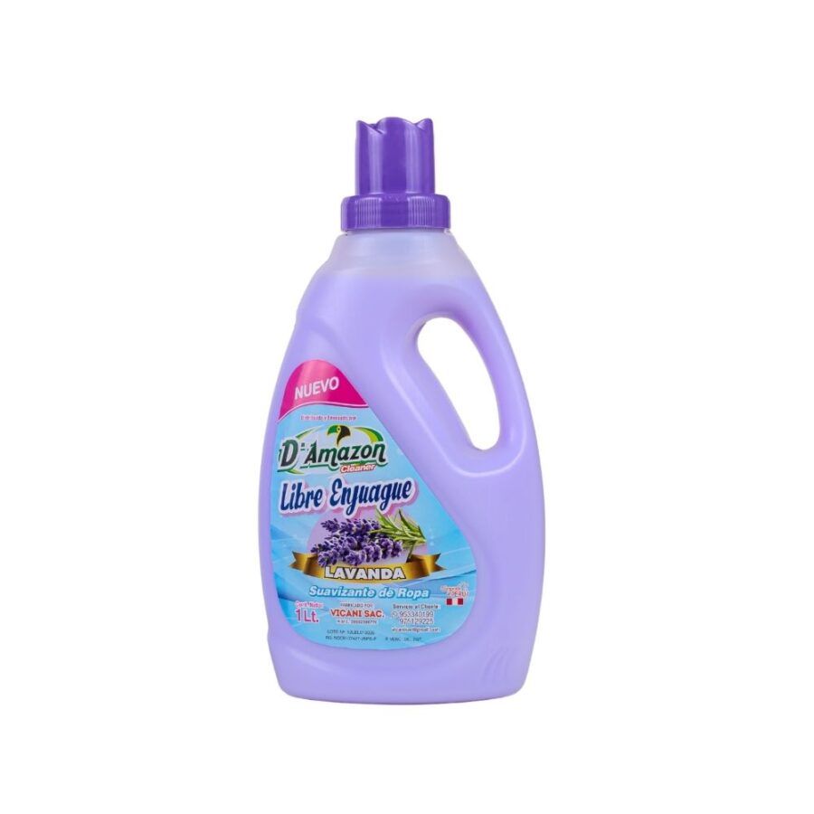 Suavizante para ropa libre enjuague aroma lavanda 1lt