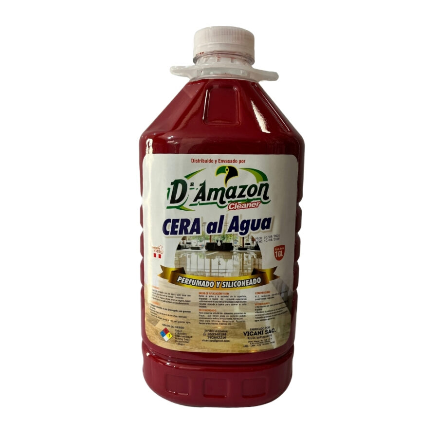 Cera al agua color rojo 1gl
